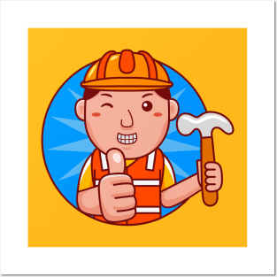 Builder Man Posters and Art